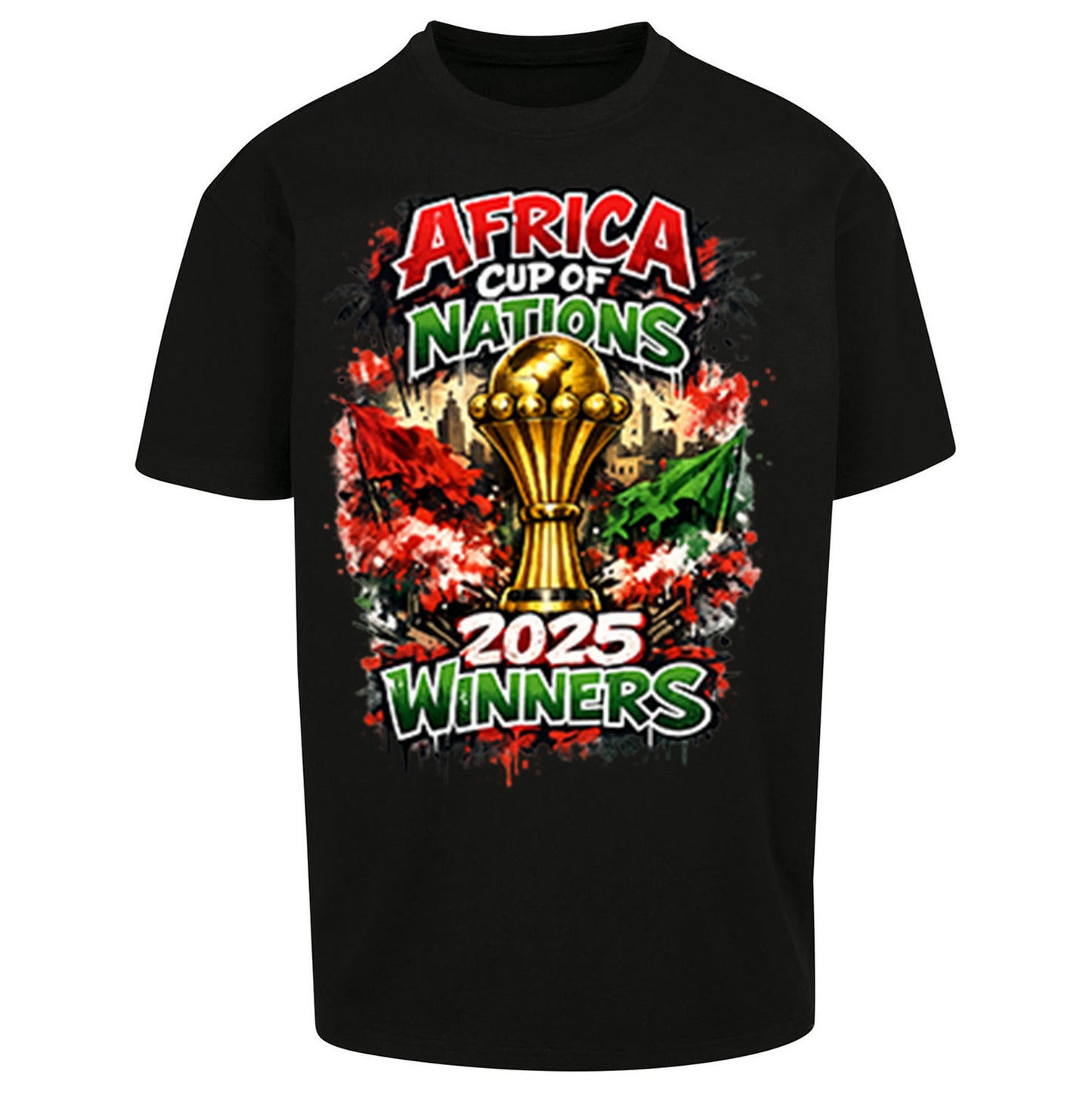 Morocco Africa Cup Of Nations Winners 2025 Oversized T Shirt