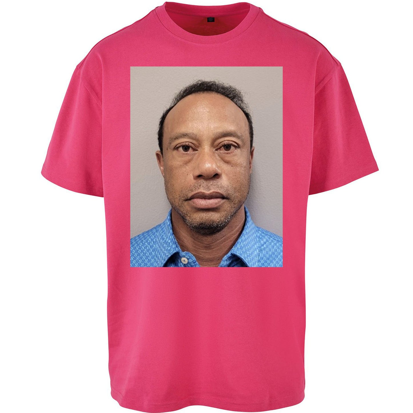 Tiger Woods Mugshot Oversized T Shirt 