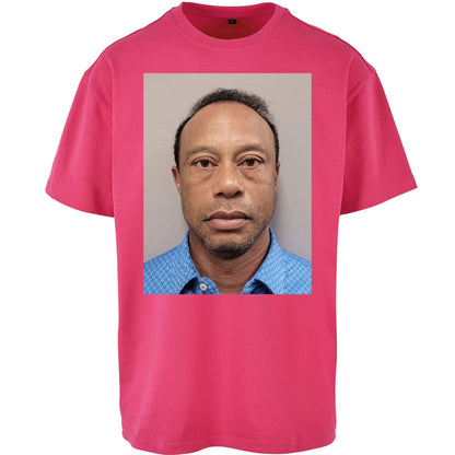 Tiger Woods Mugshot Oversized T Shirt 