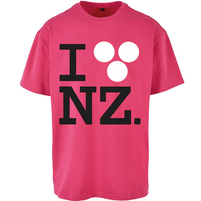 I Love NZ Orlando Bloom Huffer Oversized T Shirt
