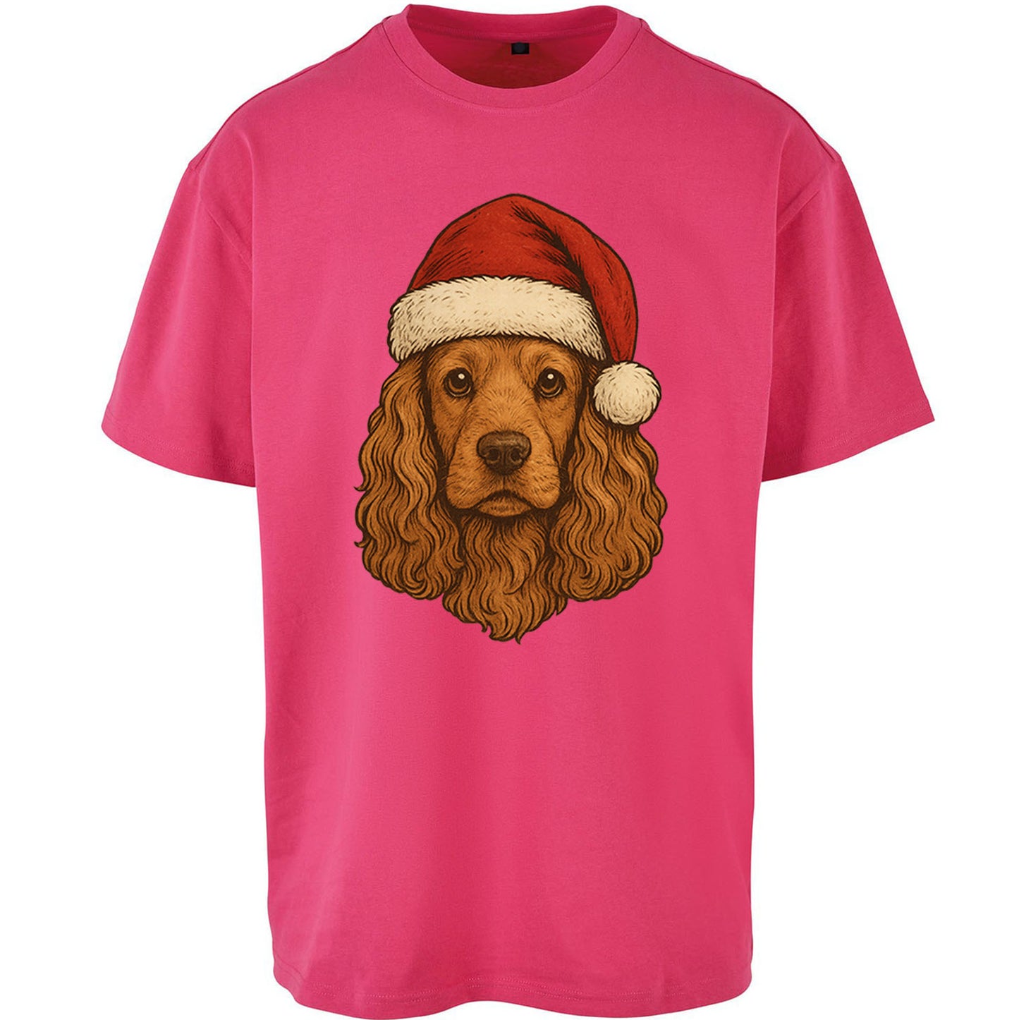 Cocker Spaniel Christmas Oversized T Shirt