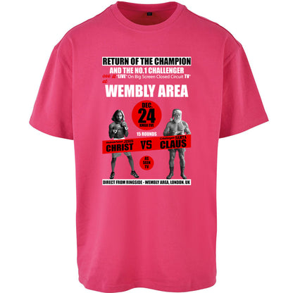 Jesus Christ Vs Santa Claus Oversized T Shirt 