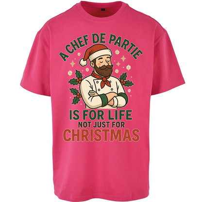 Chef De Partie Christmas Oversized T Shirt