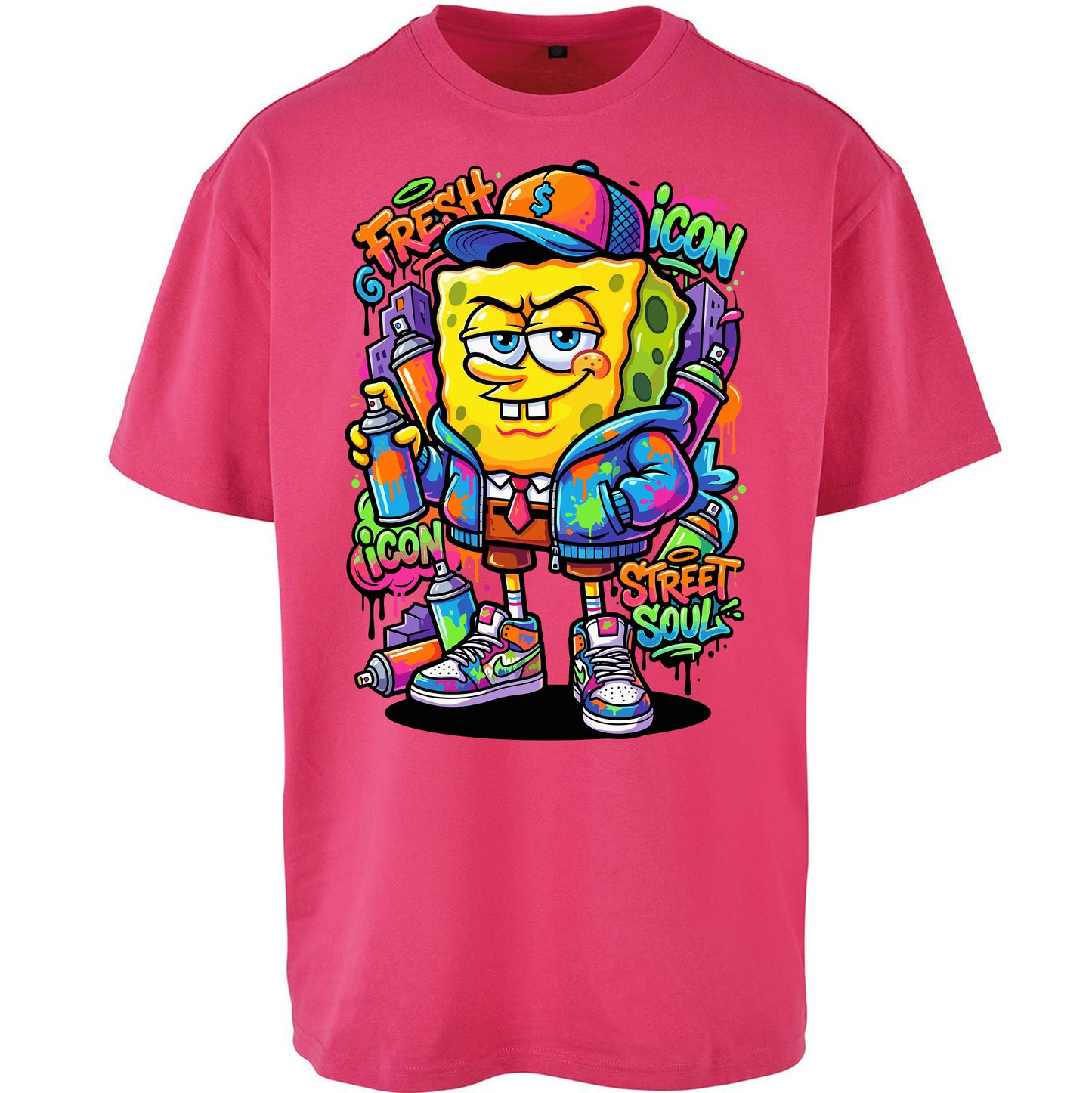 Sponge Bob Square Pants Oversized T Shirt