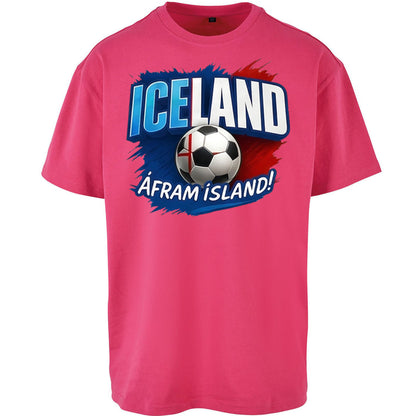 Iceland Retro World Cup Oversized T Shirt