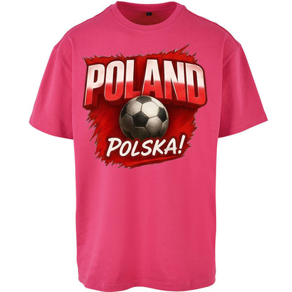 Poland Retro World Cup Oversized T Shirt 