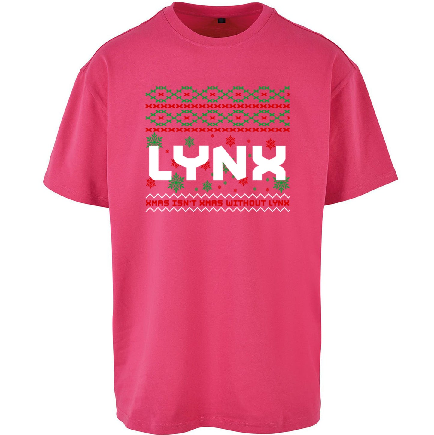 Lynx Christmas Oversized T Shirt