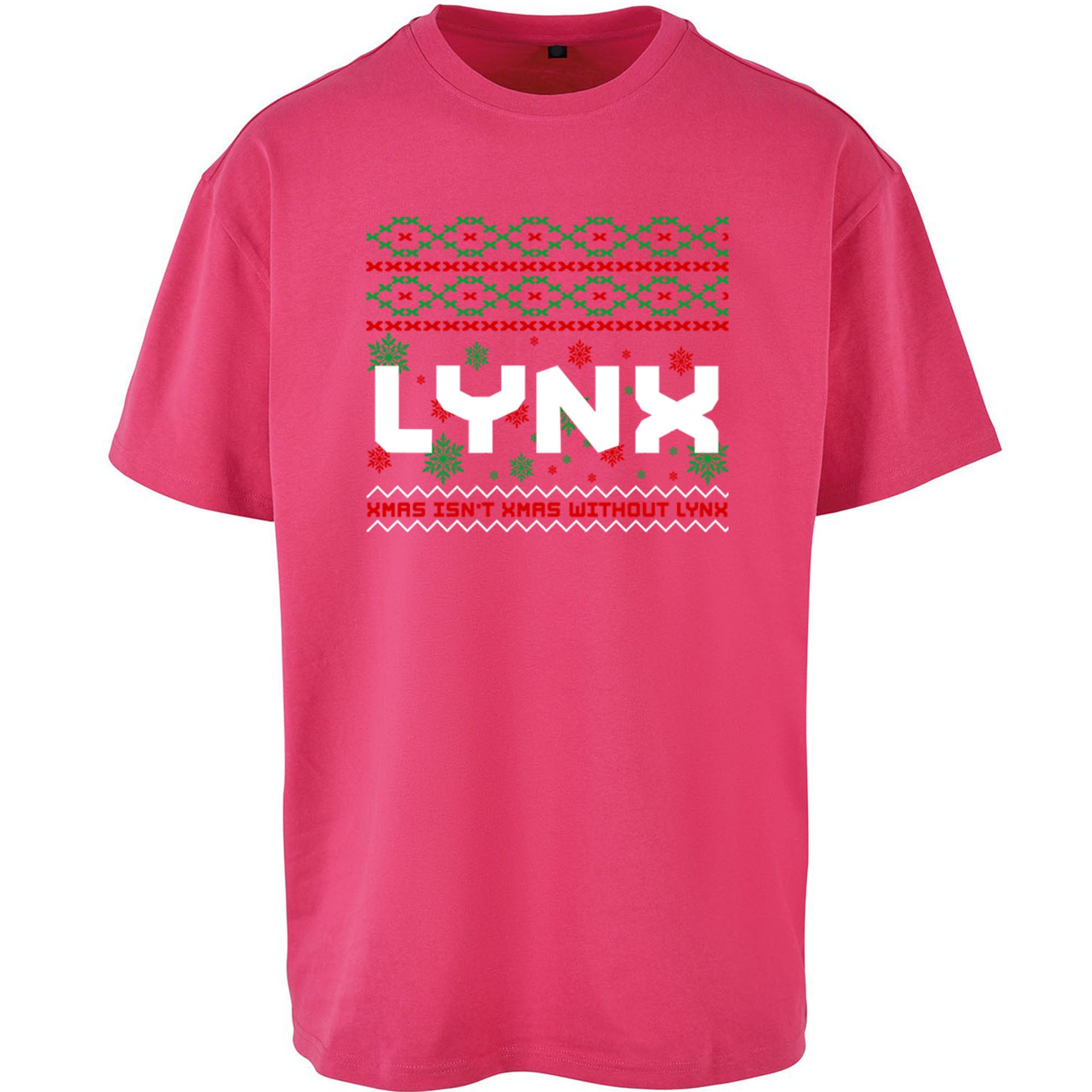 Lynx Christmas Oversized T Shirt