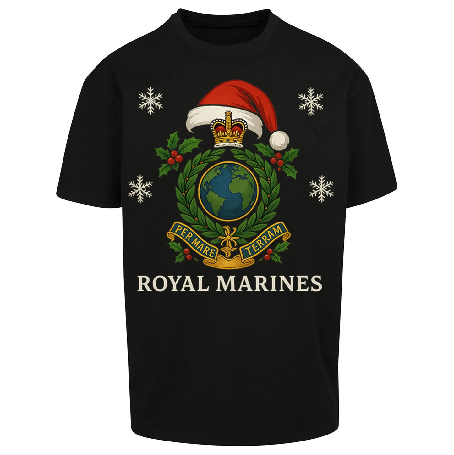 Royal Marines Christmas Oversized T Shirt