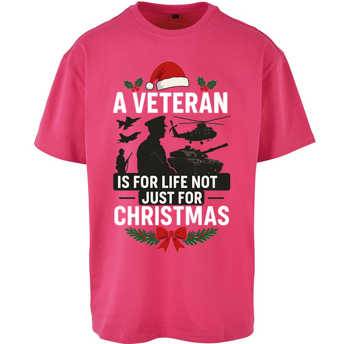 Veteran Christmas Oversized T Shirt
