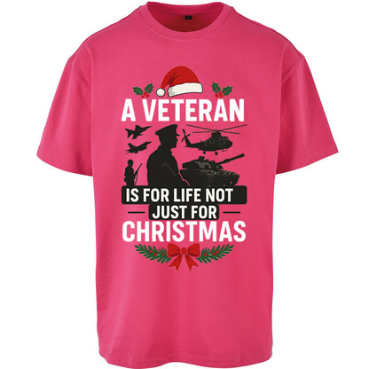 Veteran Christmas Oversized T Shirt