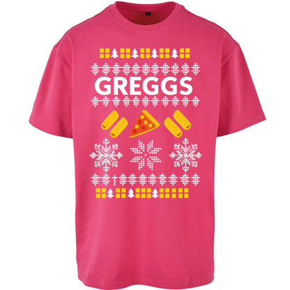 Greggs Christmas Oversized T Shirt