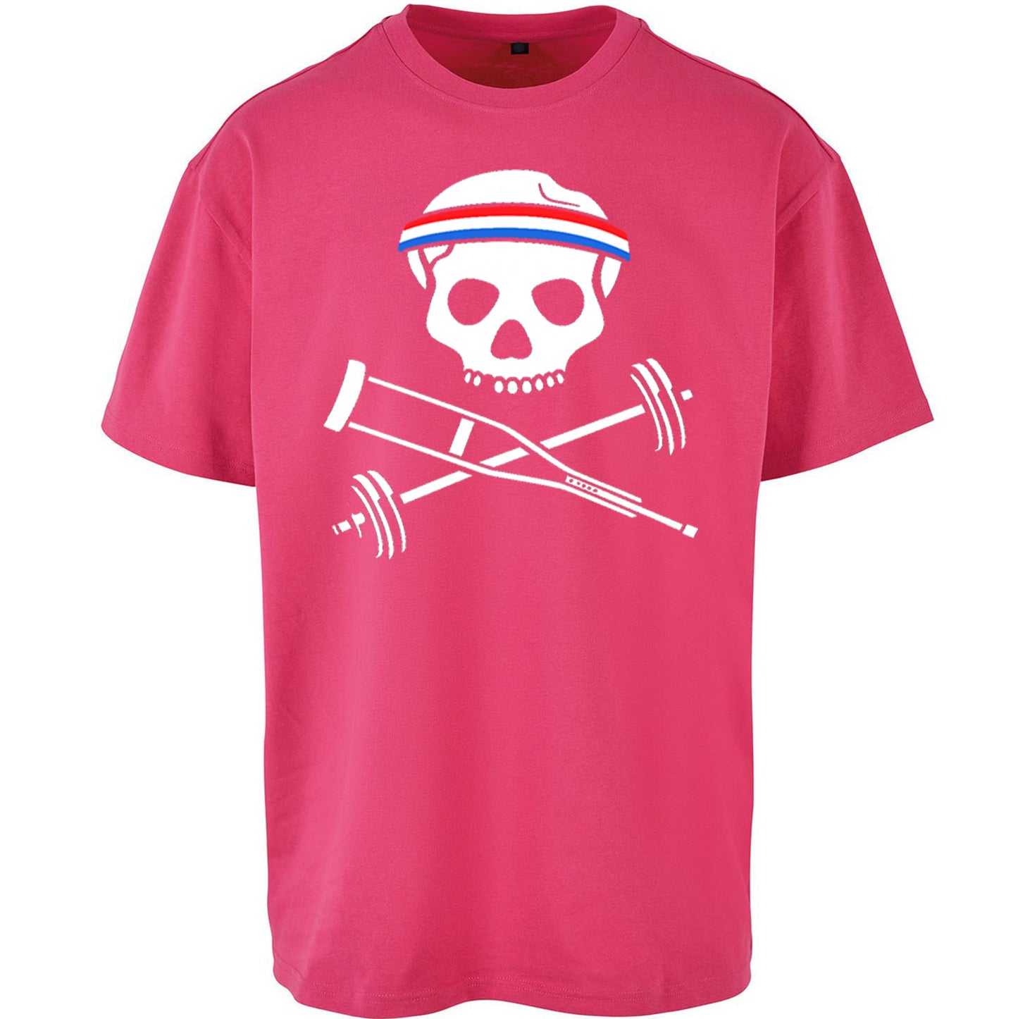 Johnny Crutch Barbell and Bones Oversized T Shirt