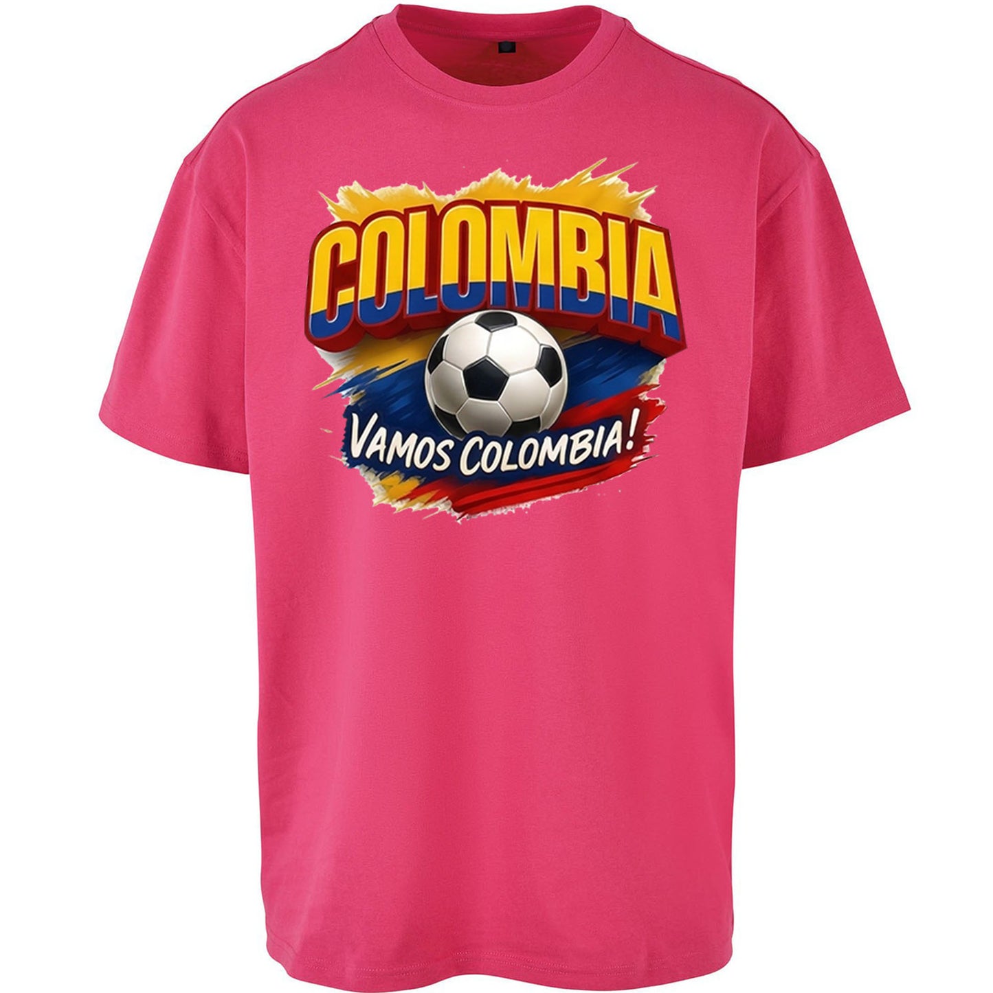 Colombia Retro World Cup Oversized T Shirt