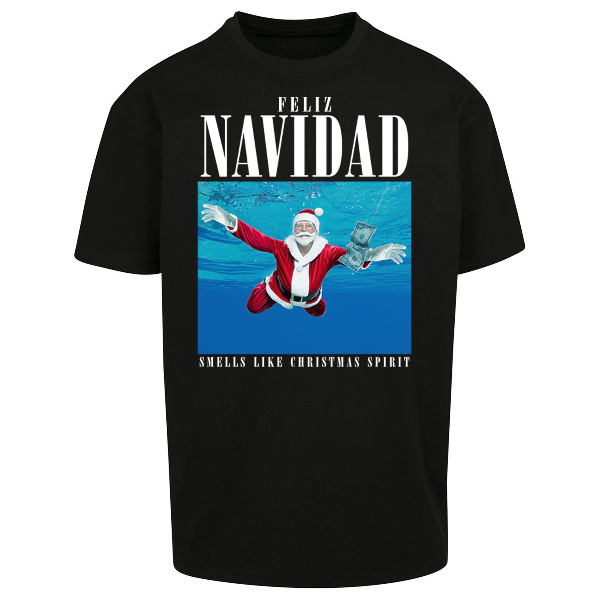 Nirvana Christmas Oversized T Shirt