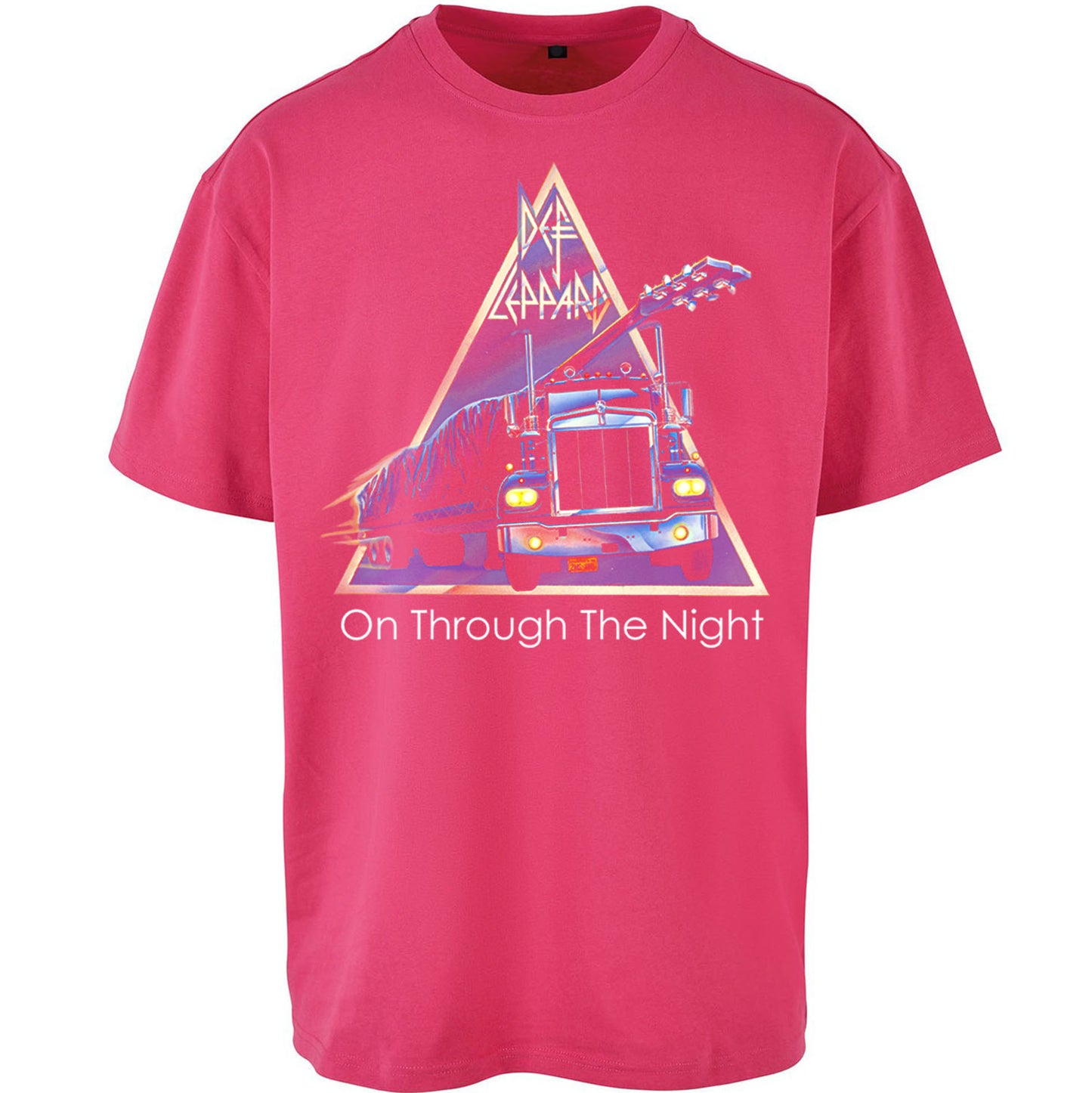 Leppard On Through The Night Oversized T Shirt