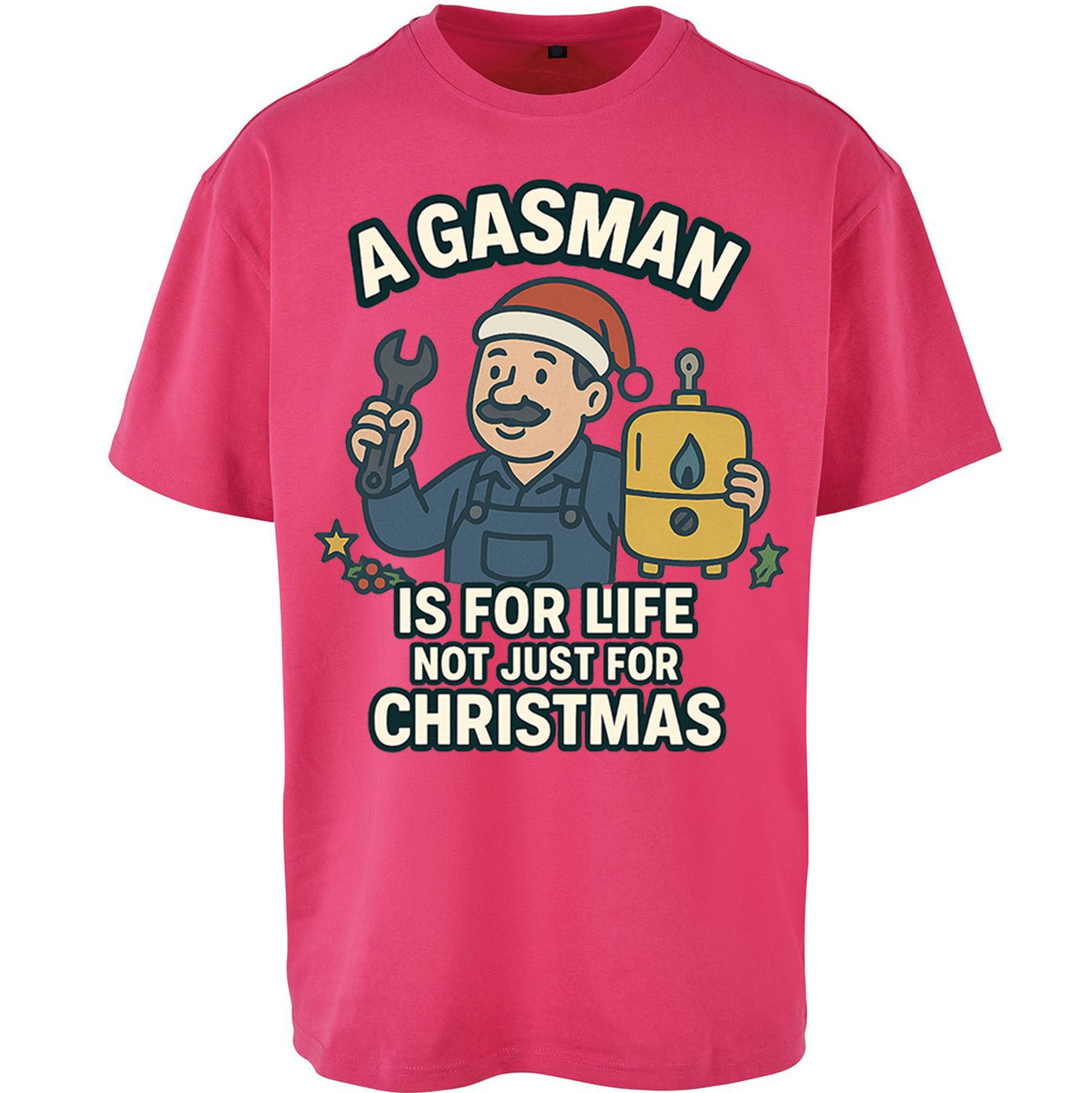 Gasman Christmas Oversized T Shirt 