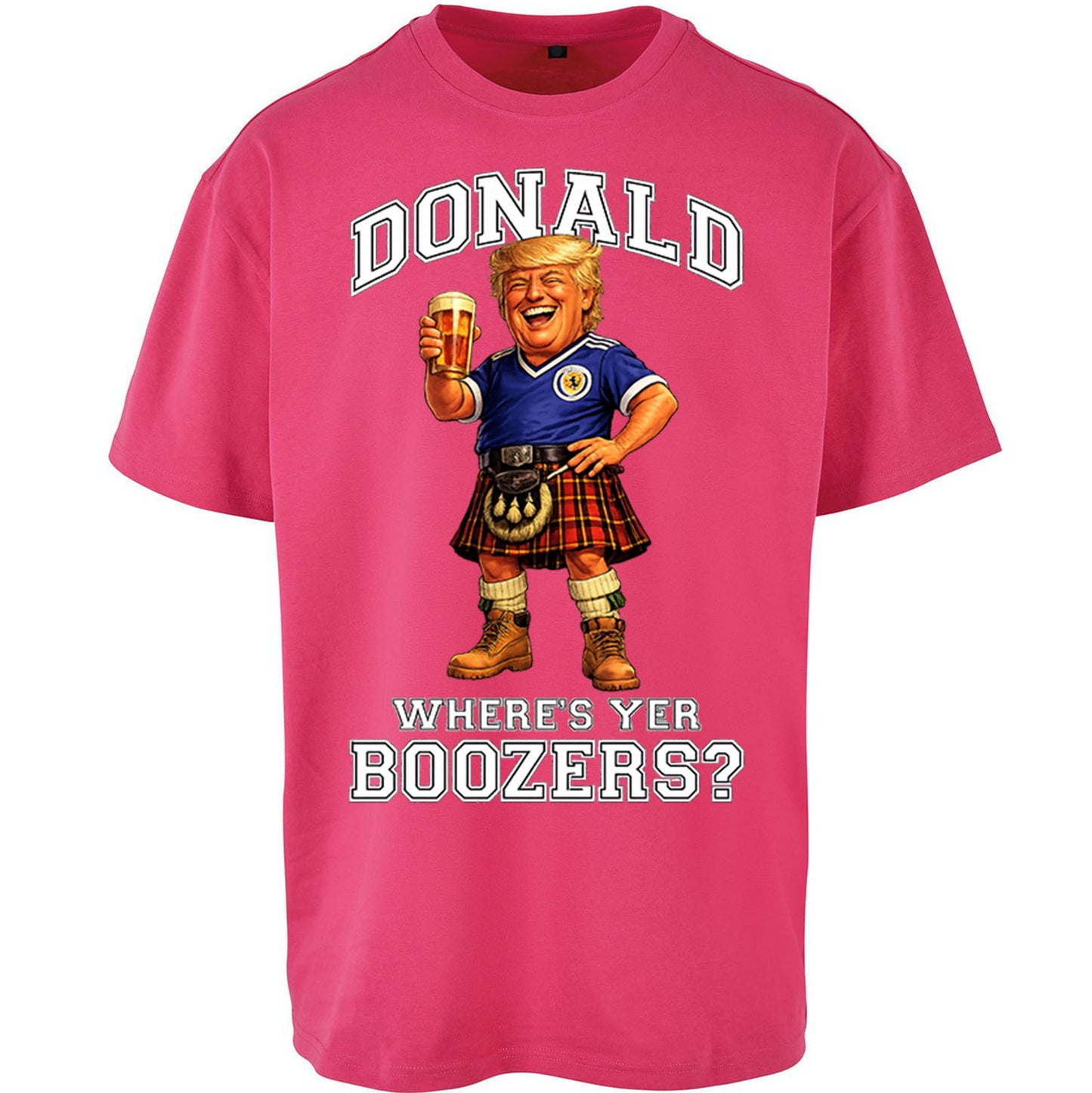 Donald Trump Scotland World Cup Oversized T Shirt