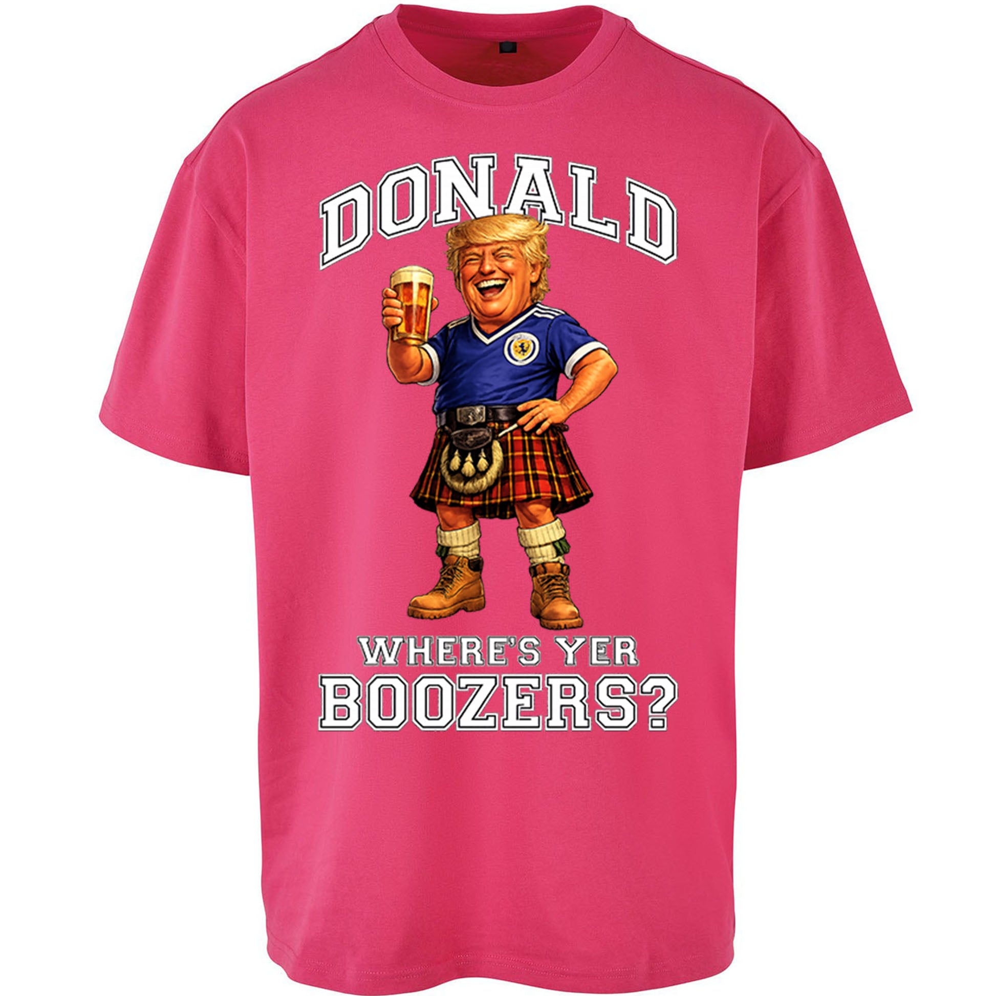 Donald Trump Scotland World Cup Oversized T Shirt