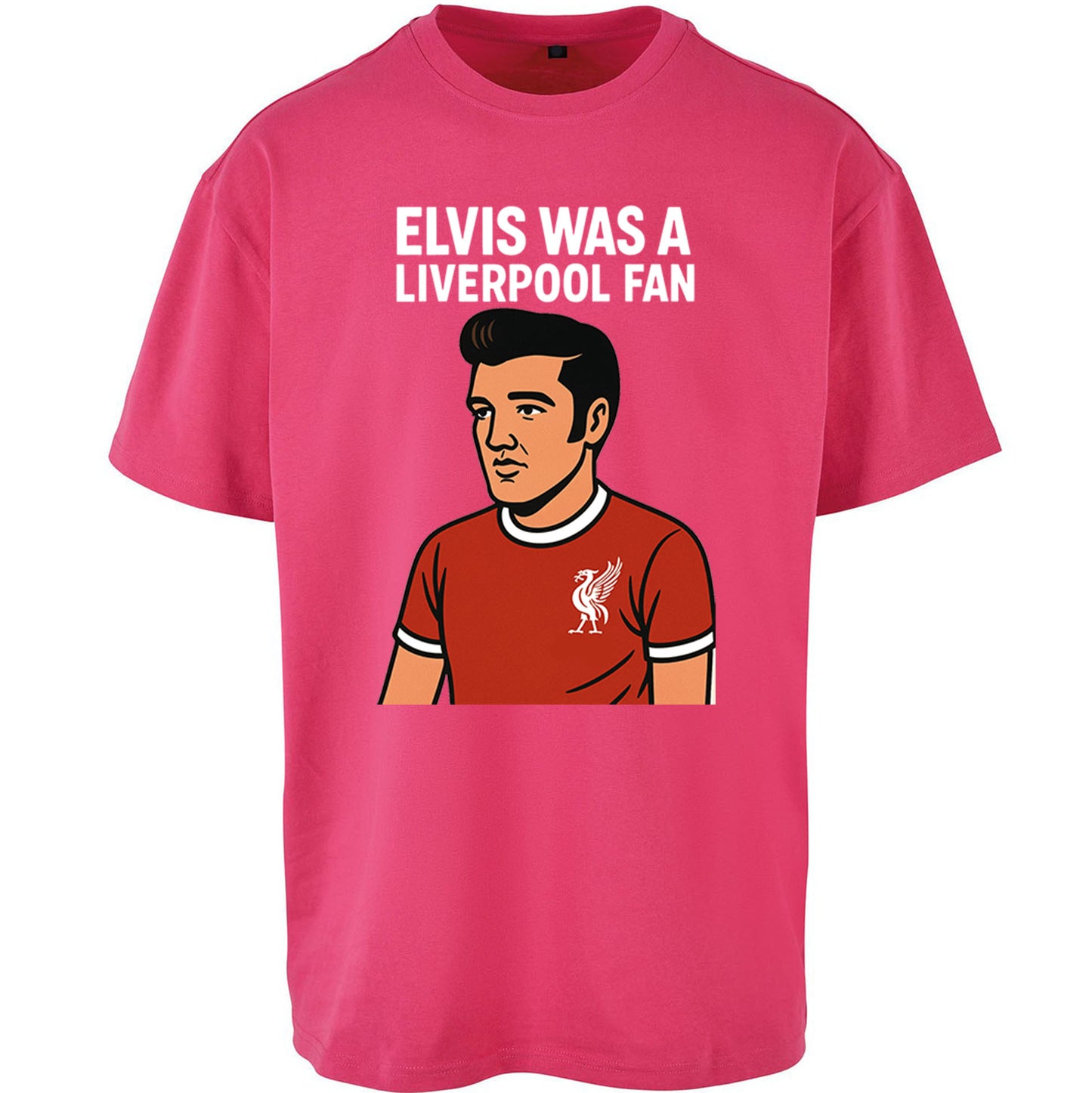 Elvis Presley Liverpool Football Oversized T Shirt