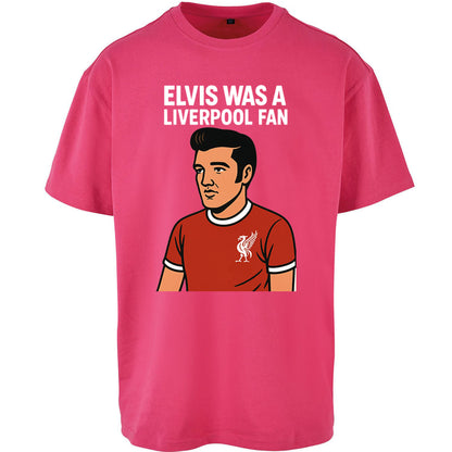 Elvis Presley Liverpool Football Oversized T Shirt