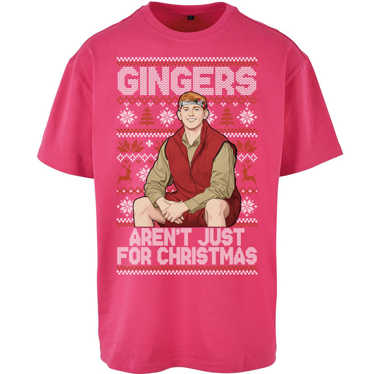 Angry Ginge Xmas Oversized T Shirt