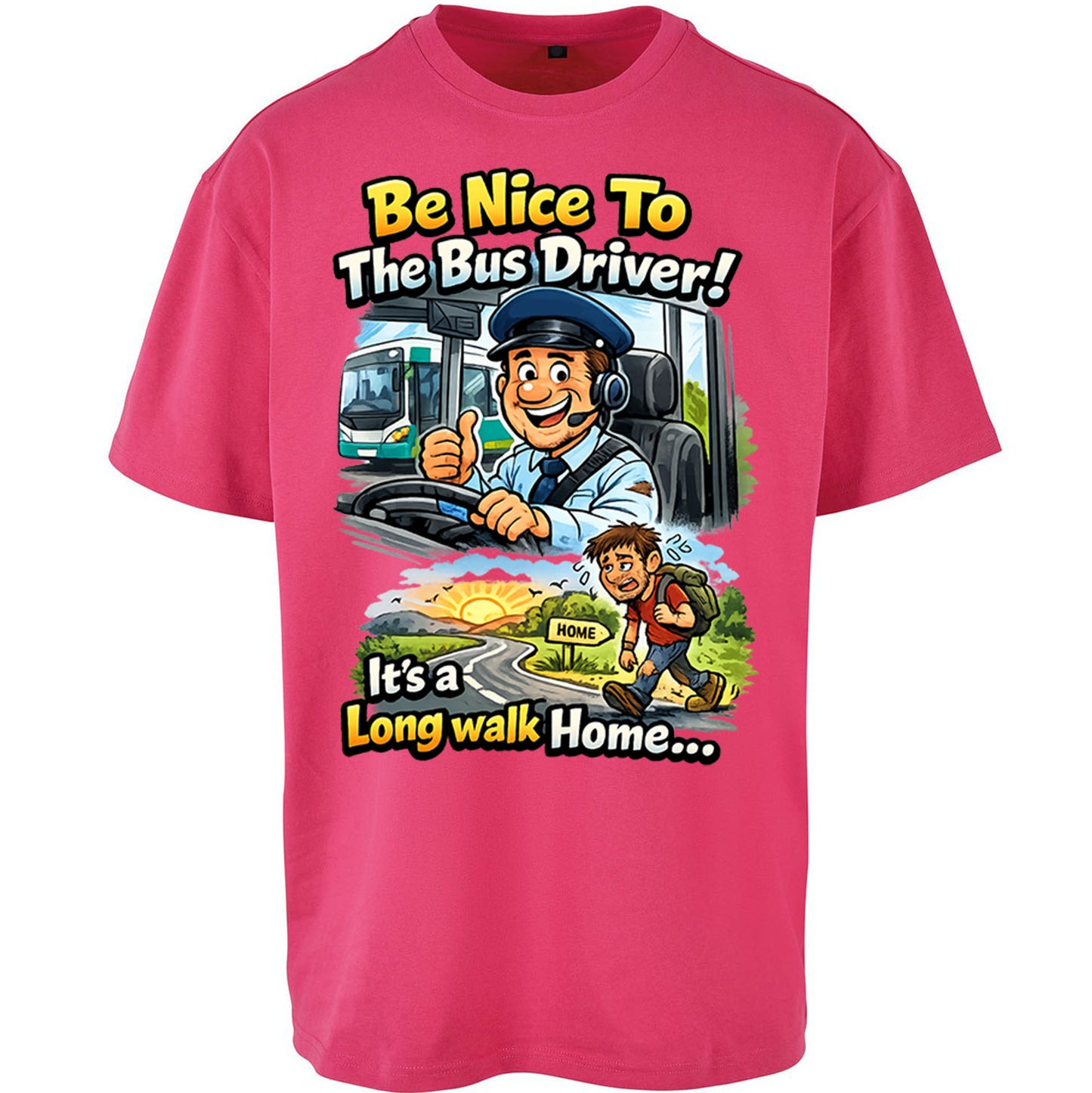 Bus Driver Oversized T Shirt