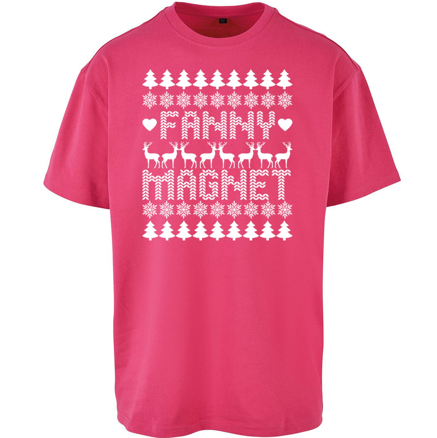 Fanny Magnet Christmas Oversized T Shirt