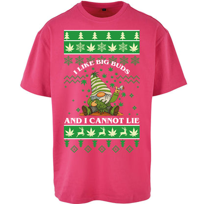 Cannabis Christmas Oversized T Shirt