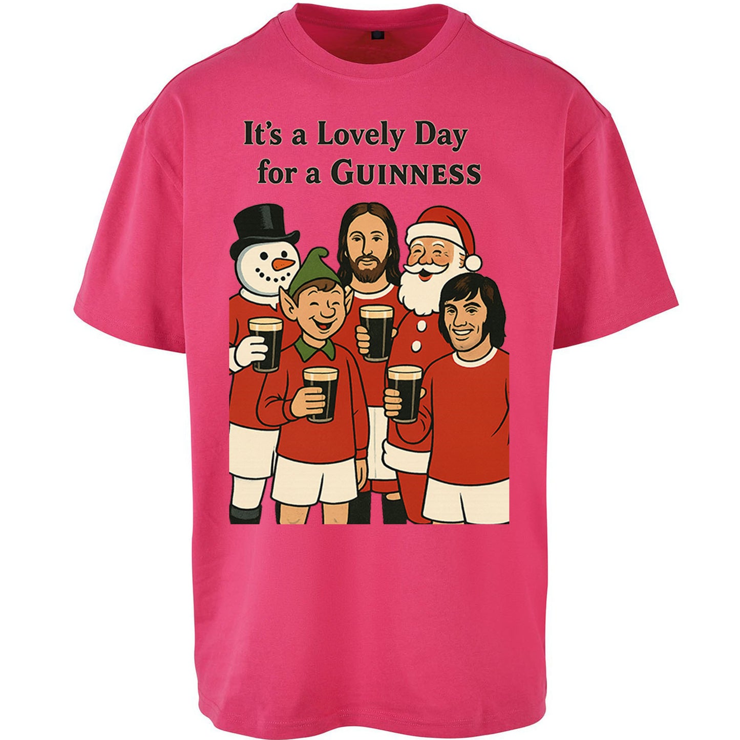 Man United Christmas Oversized T Shirt