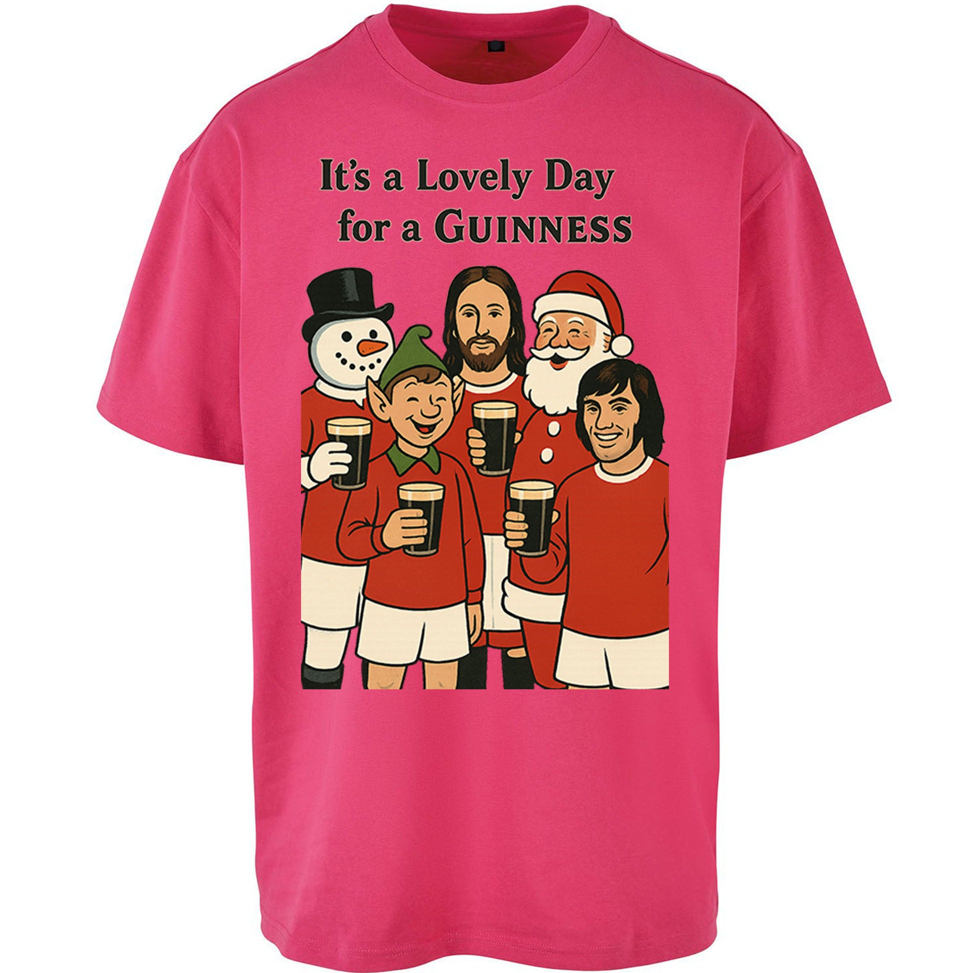 Man United Christmas Oversized T Shirt