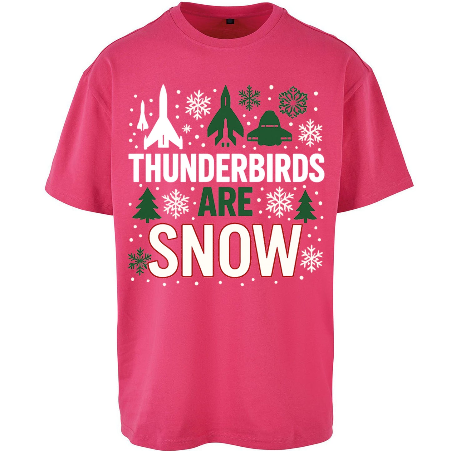Thunderbirds Christmas Oversized T Shirt 