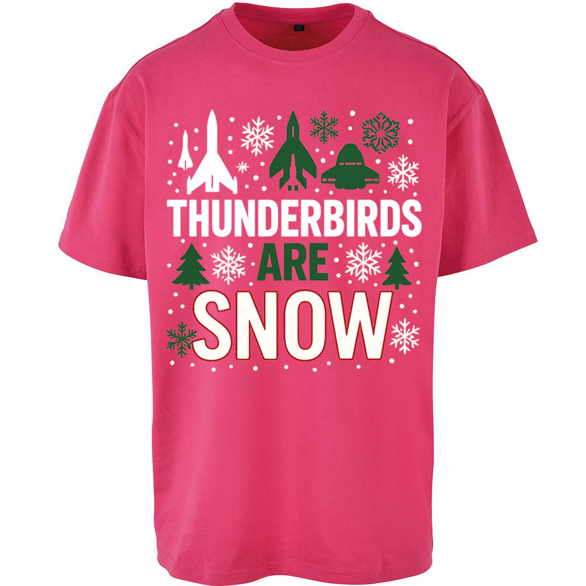 Thunderbirds Christmas Oversized T Shirt 