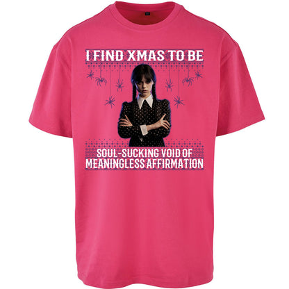 Wednesday Christmas Oversized T Shirt