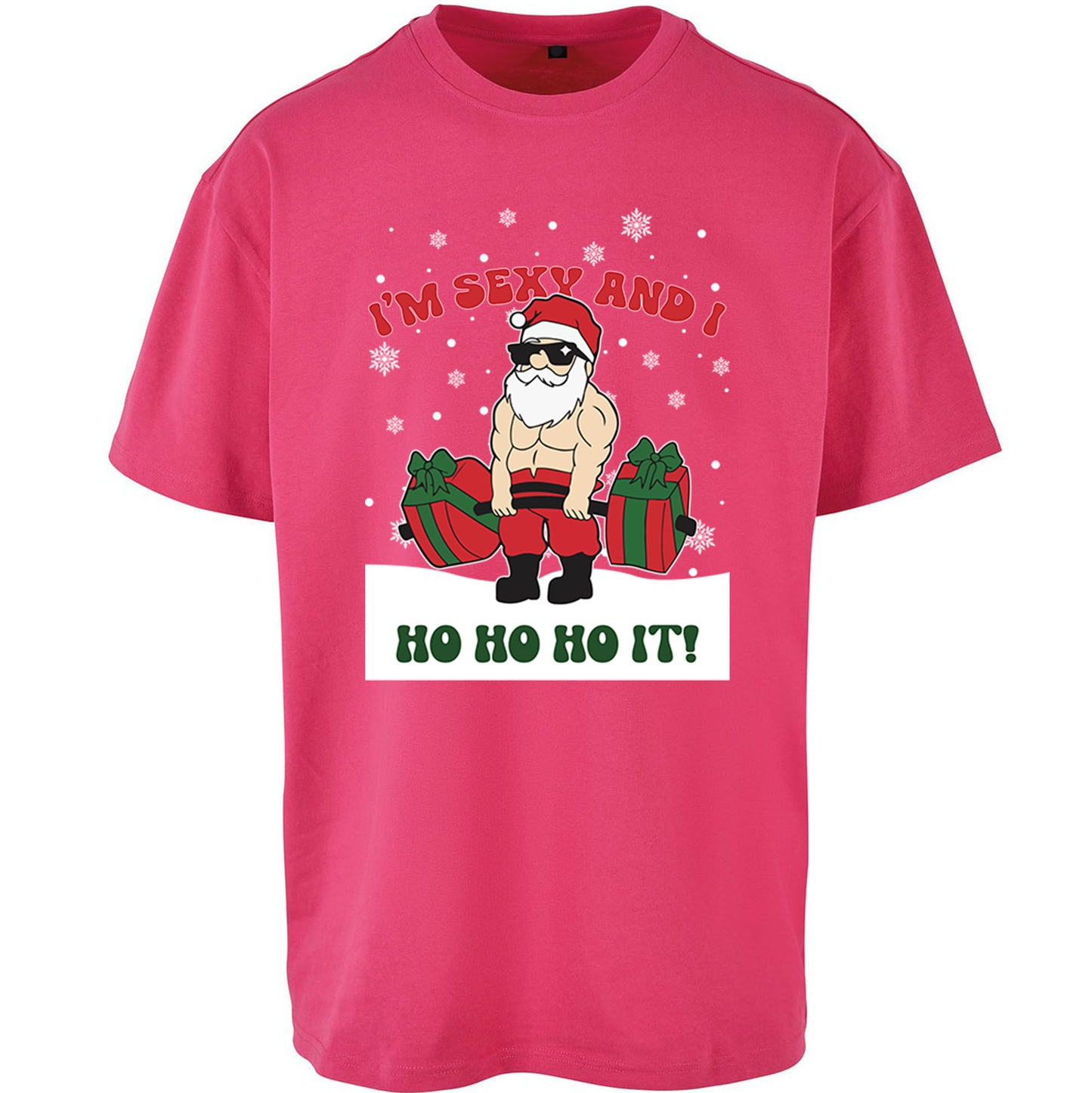 Santa Claus Ho Ho Ho Oversized T Shirt