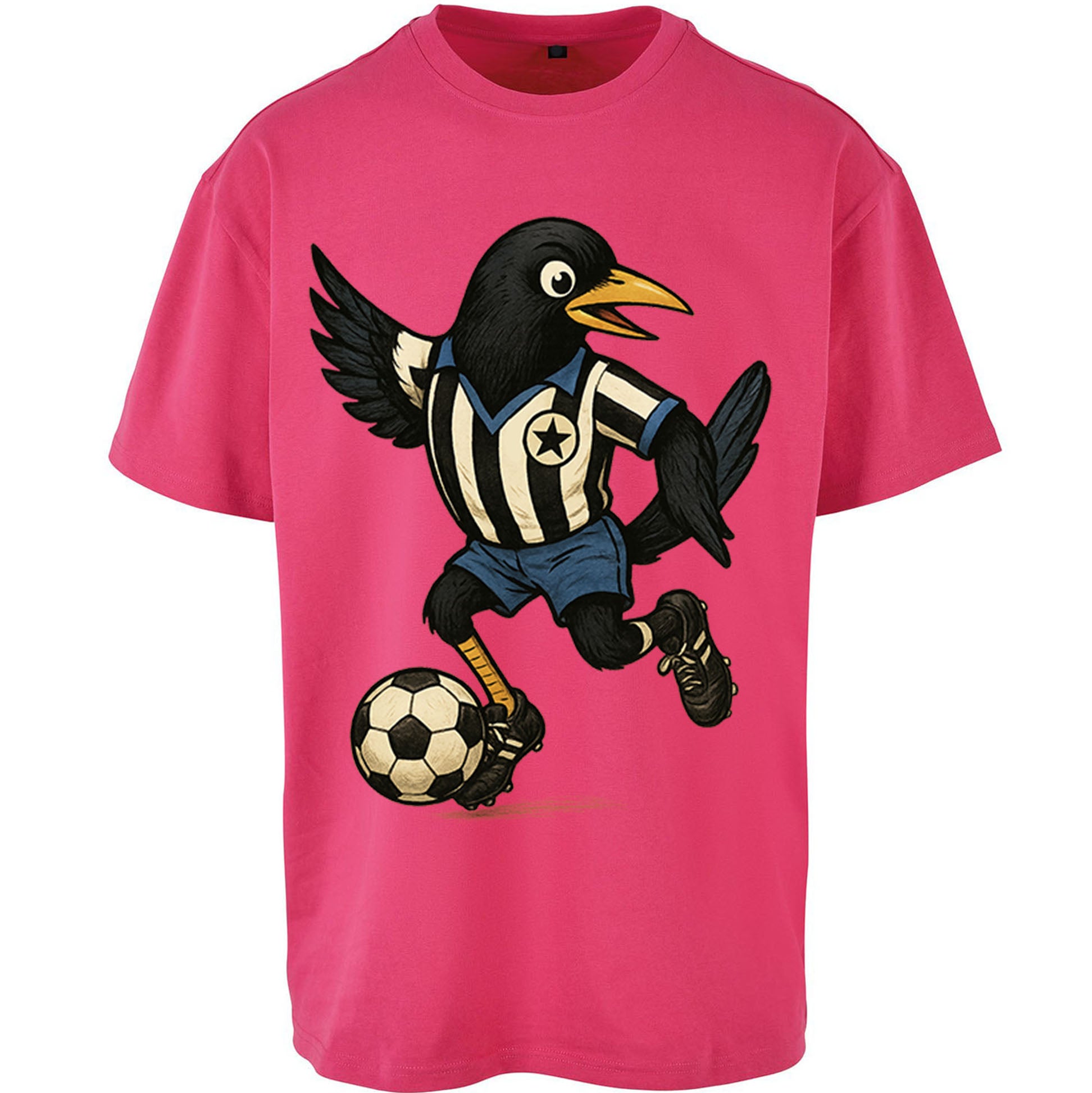 Retro Newcastle United Football Oversized T Shirt 