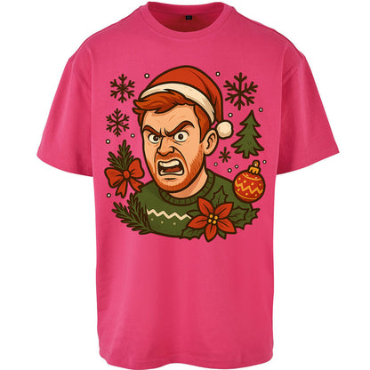 Angry Ginge Christmas Oversized T Shirt