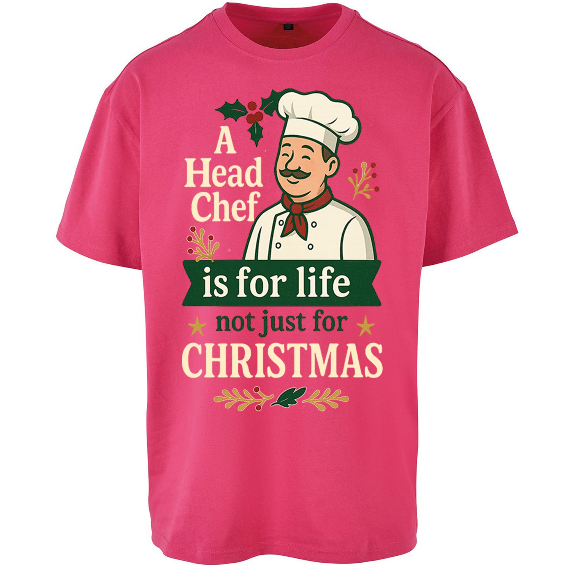 Head Chef Christmas Oversized T Shirt
