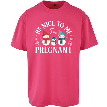 Pregnant At Christmas Oversized T Shirt