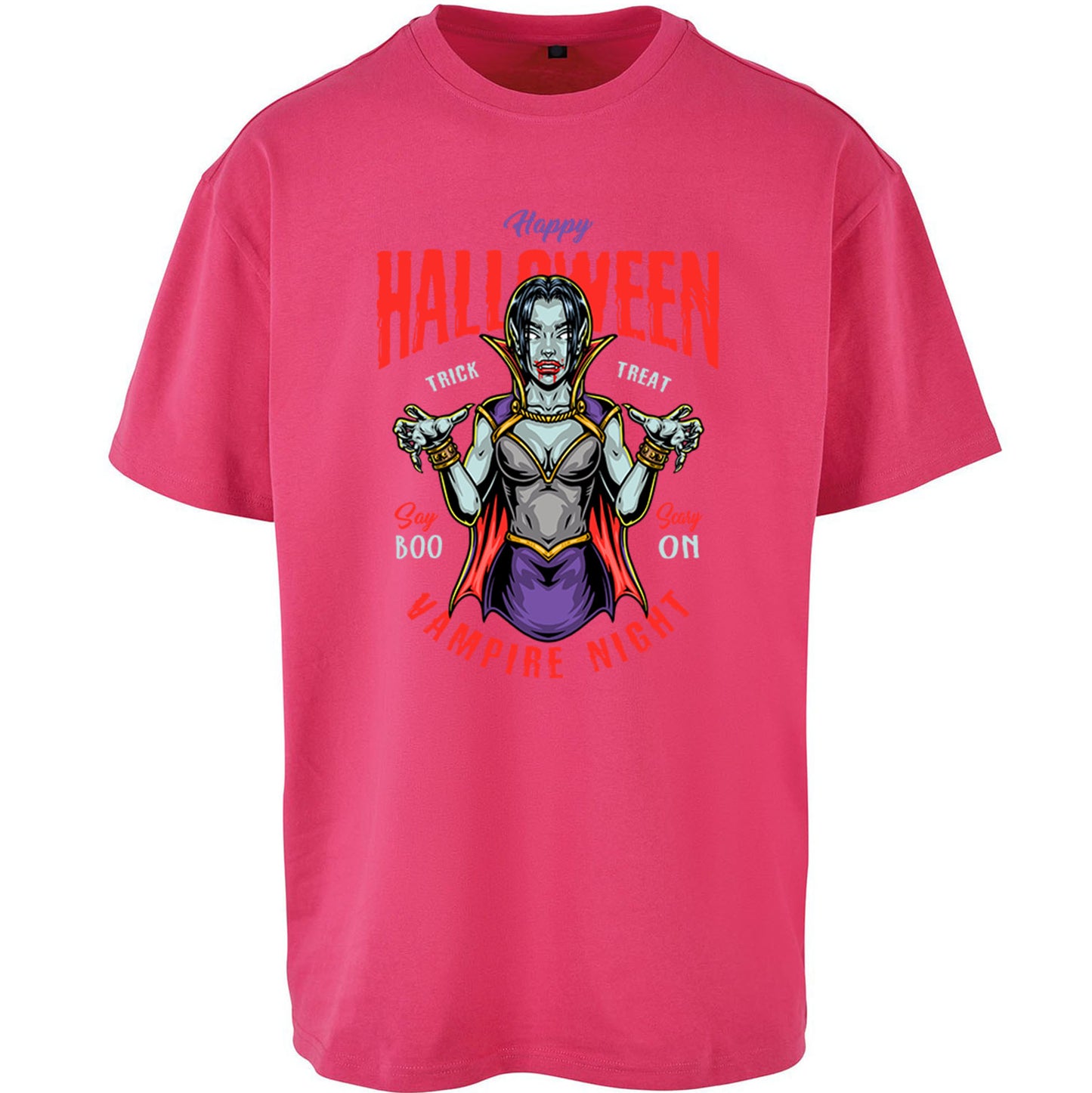 Halloween Vampire Oversized T Shirt