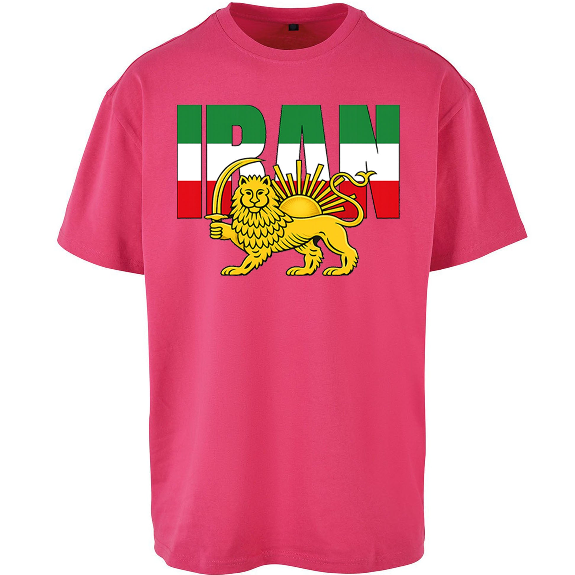 Iran Flag Oversized T Shirt