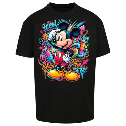 Graffiti Mickey Oversized T Shirt