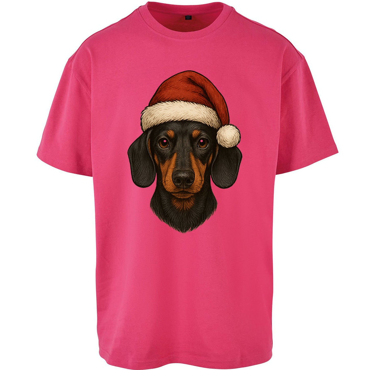 Dachshund Christmas Oversized T Shirt