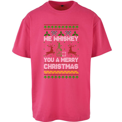 whisky Christmas Oversized T Shirt