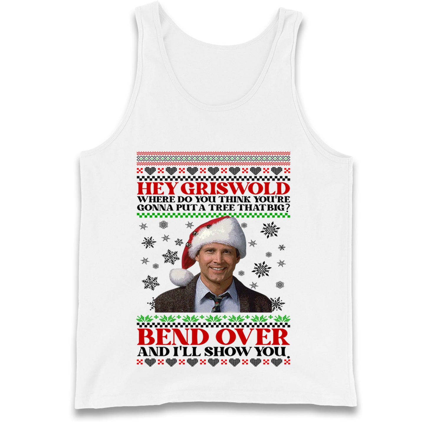 Clark Griswold Hey Griswold Christmas Tank Top