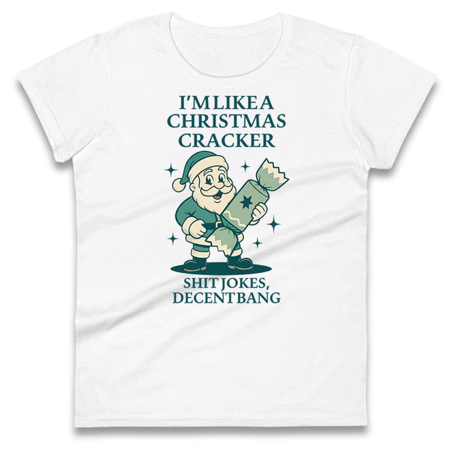 Christmas crackers Ladies T Shirt