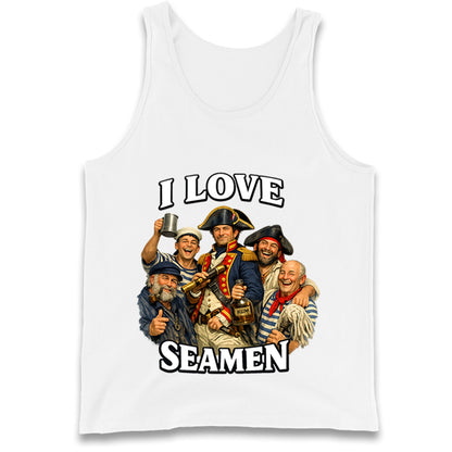 I Love Seamen Funny Cringe Meme Offensive  Tank Top