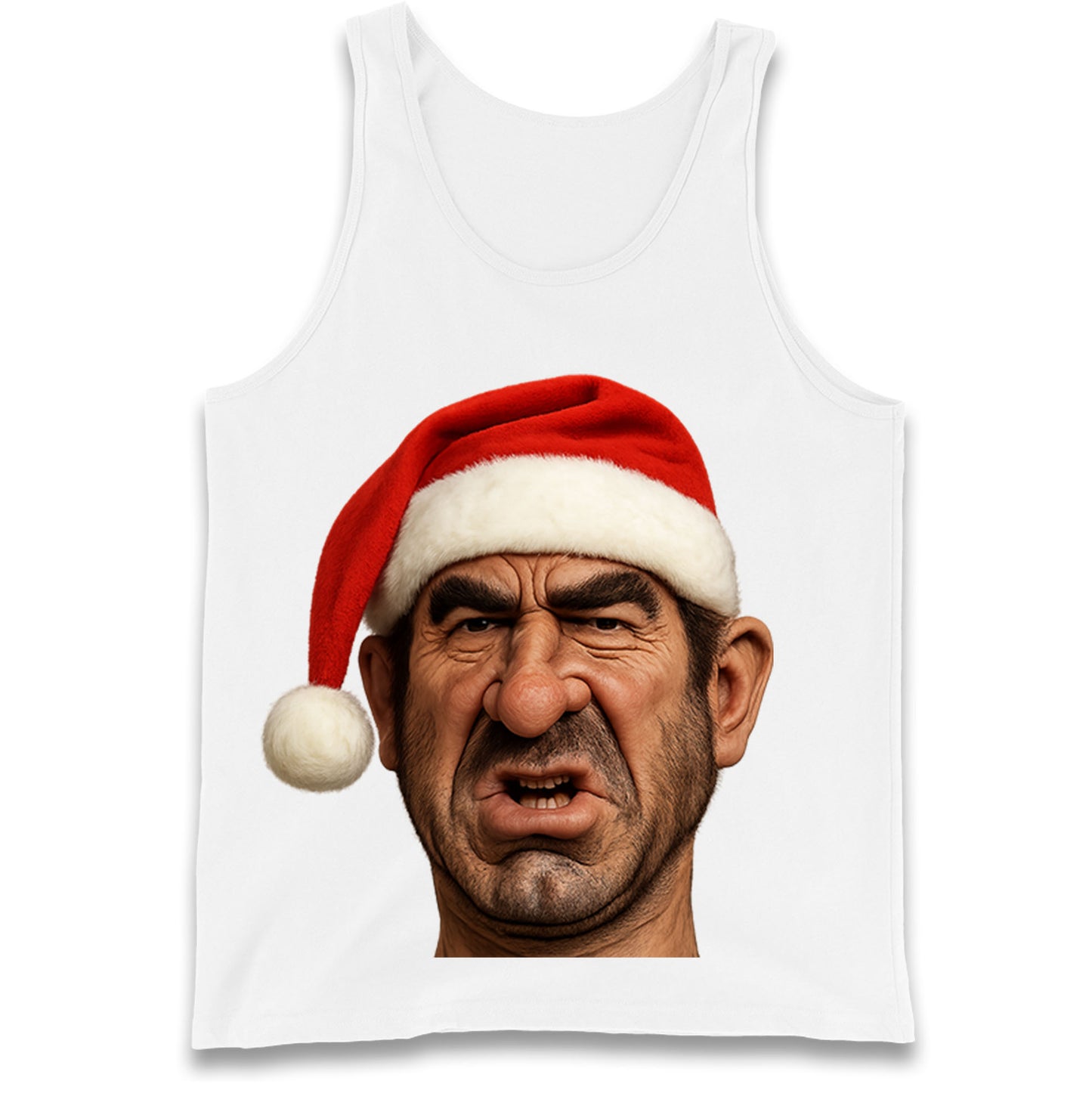Eric Cantona Xmas Tank Top
