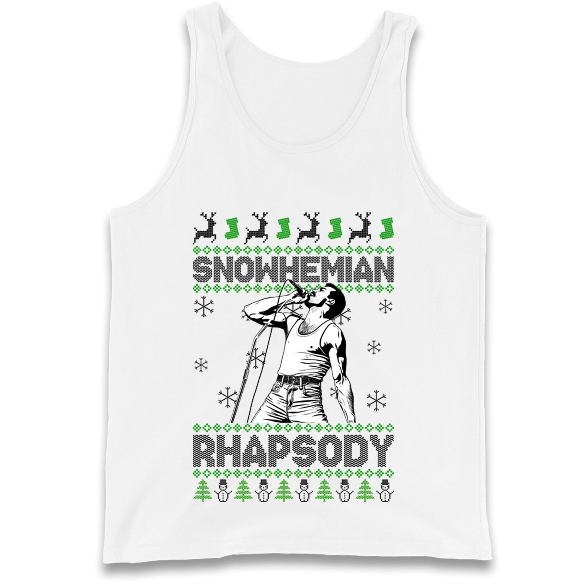 Freddie Mercury Christmas Tank Top