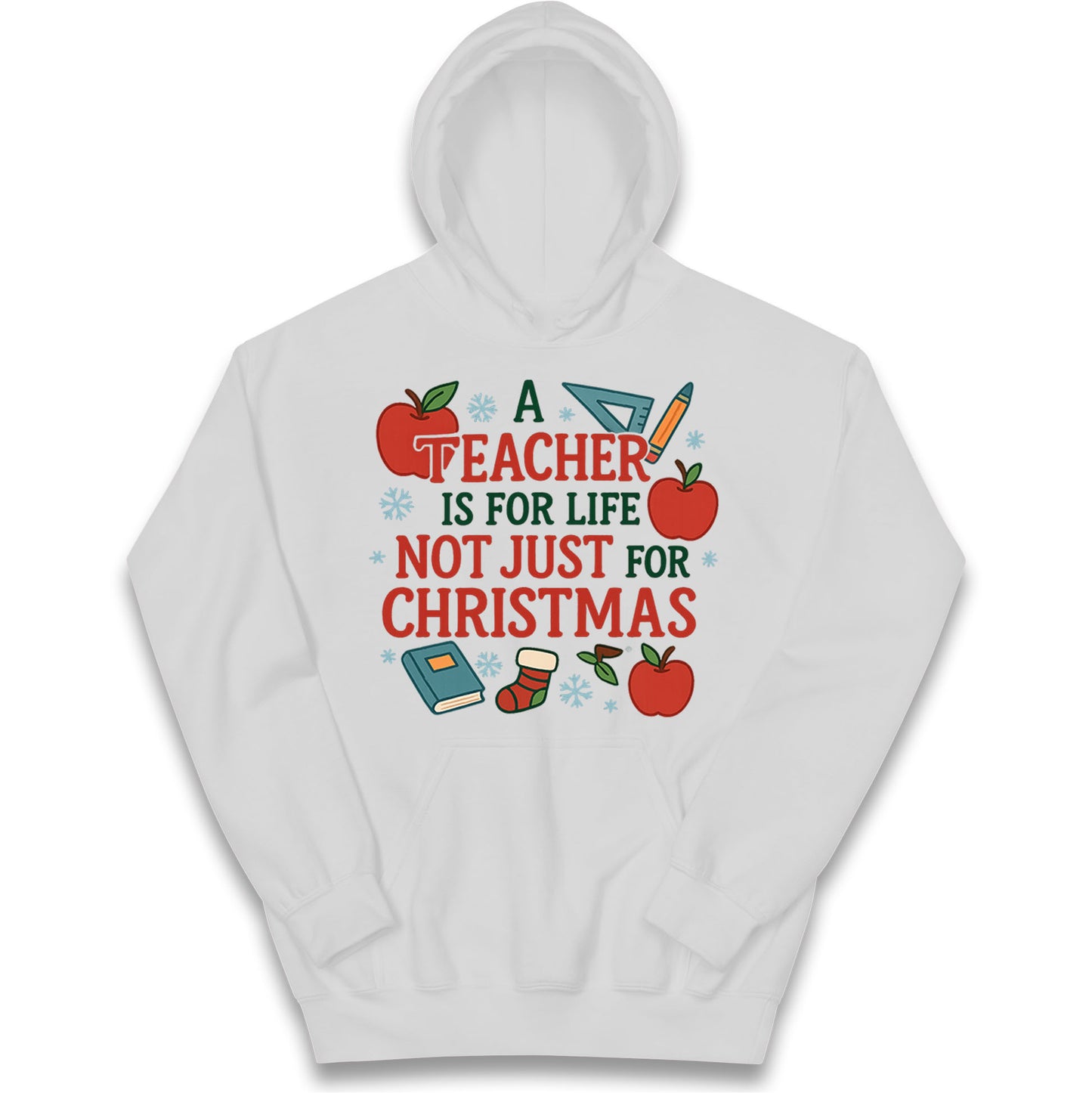 Teacher Christmas Kids Hoodie
